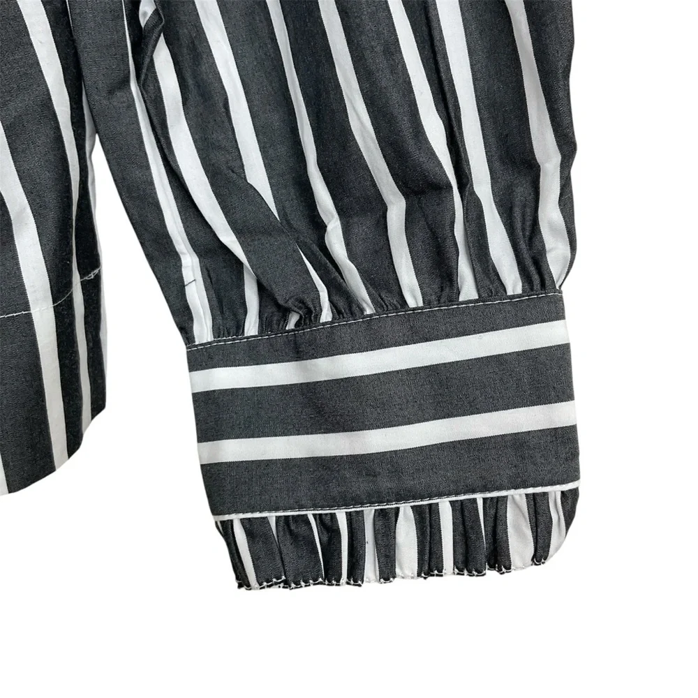 J. Crew Striped Off The Shoulder Top With Bow Size XS